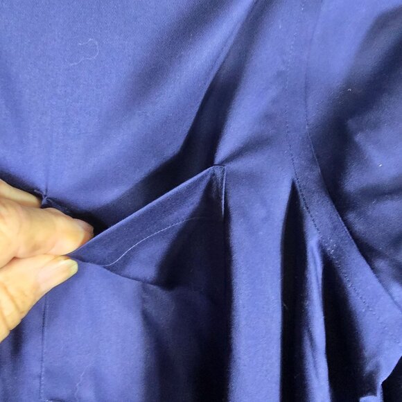 Donald J Trump Button Up Dress Shirt 16.5 French Cuff Blue White Long Sleeve - Picture 10 of 10